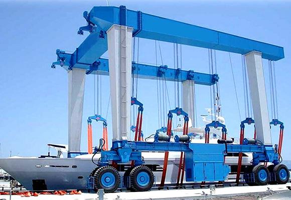 Grue de manutention de bateau et de yacht