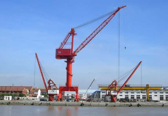 Grue à portique simple