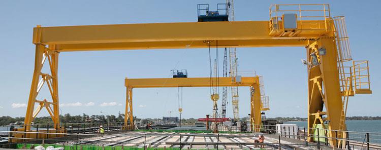 Type de grue à portique de chariot électrique de double poutre de dBox, 10T, 20T, 50T, avec du CE, le GV, certifié par ISO Box Type Double Girder Electric Trolley Gantry Crane,10T,20T,50T,with CE,SGS,ISO Certified